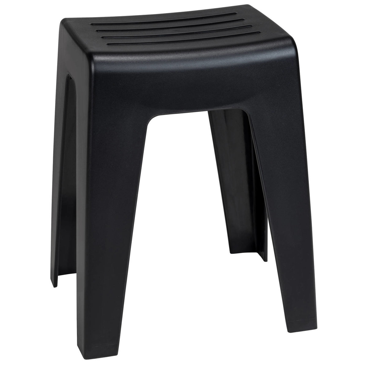 Koupelnová stolička KUMBA, černá, WENKO černá