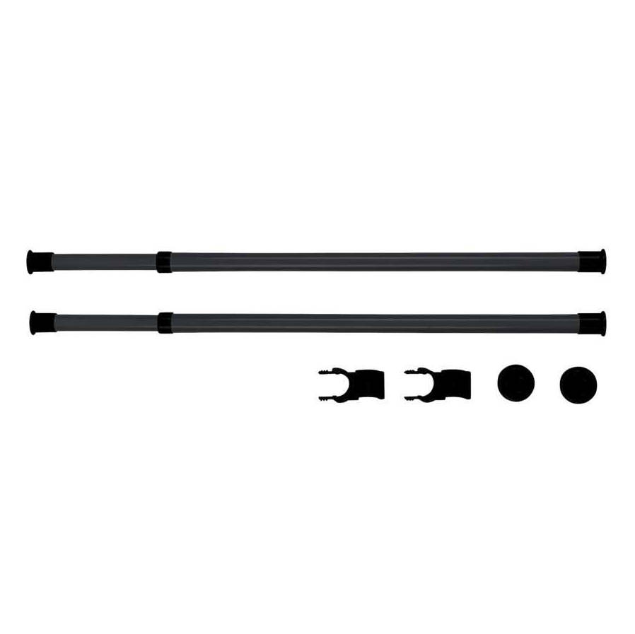 Šatní tyč HERKULES 2 kusy, 75-120 cm, WENKO černá