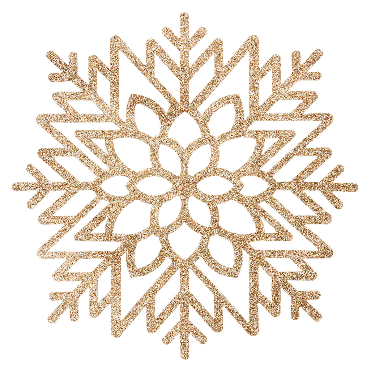 Atmosphera Podložka na stůl se třpytkami SNOWFLAKE, zlatá zlatá
