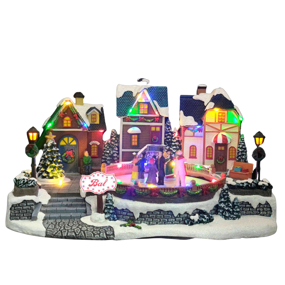 Fééric Lights and Christmas Vánoční betlém Slavnostní ples, s LED osvětlením vícebarevná
