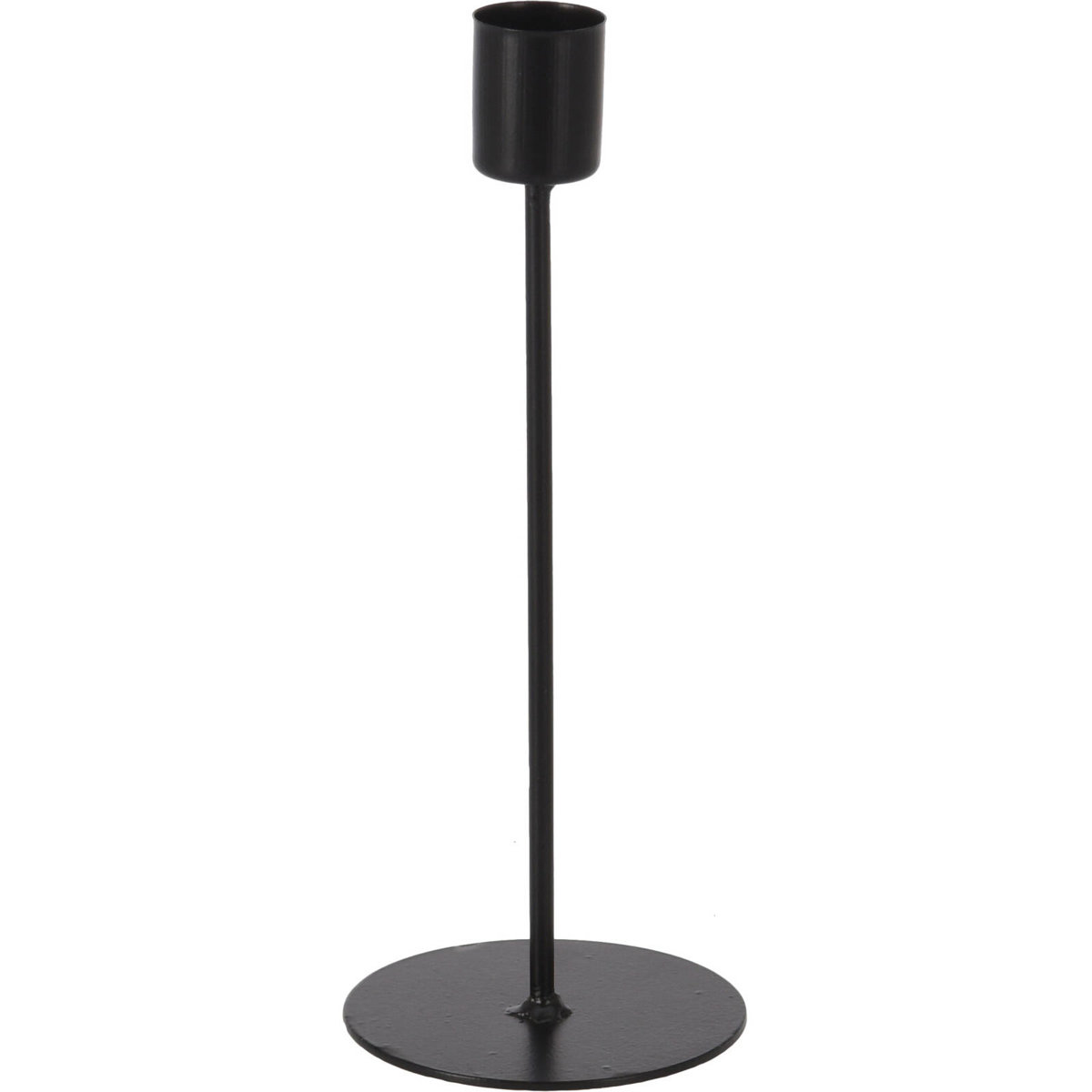 Home Styling Collection Kovový svícen, černý, 20 cm černá