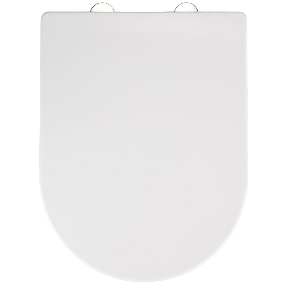 Bílé WC sedátko se snadným zavíráním Wenko Calla, 47 x 35,5 cm 22414100 bílá