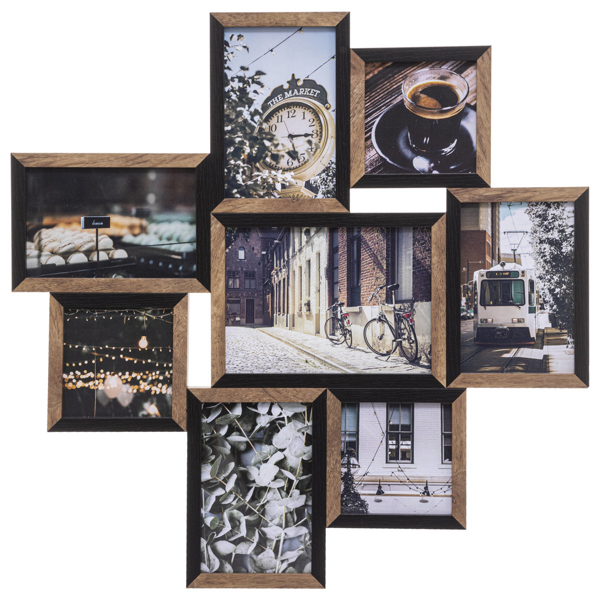 Atmosphera Fotorámeček ARTHUR, 8 fotografií hnědá