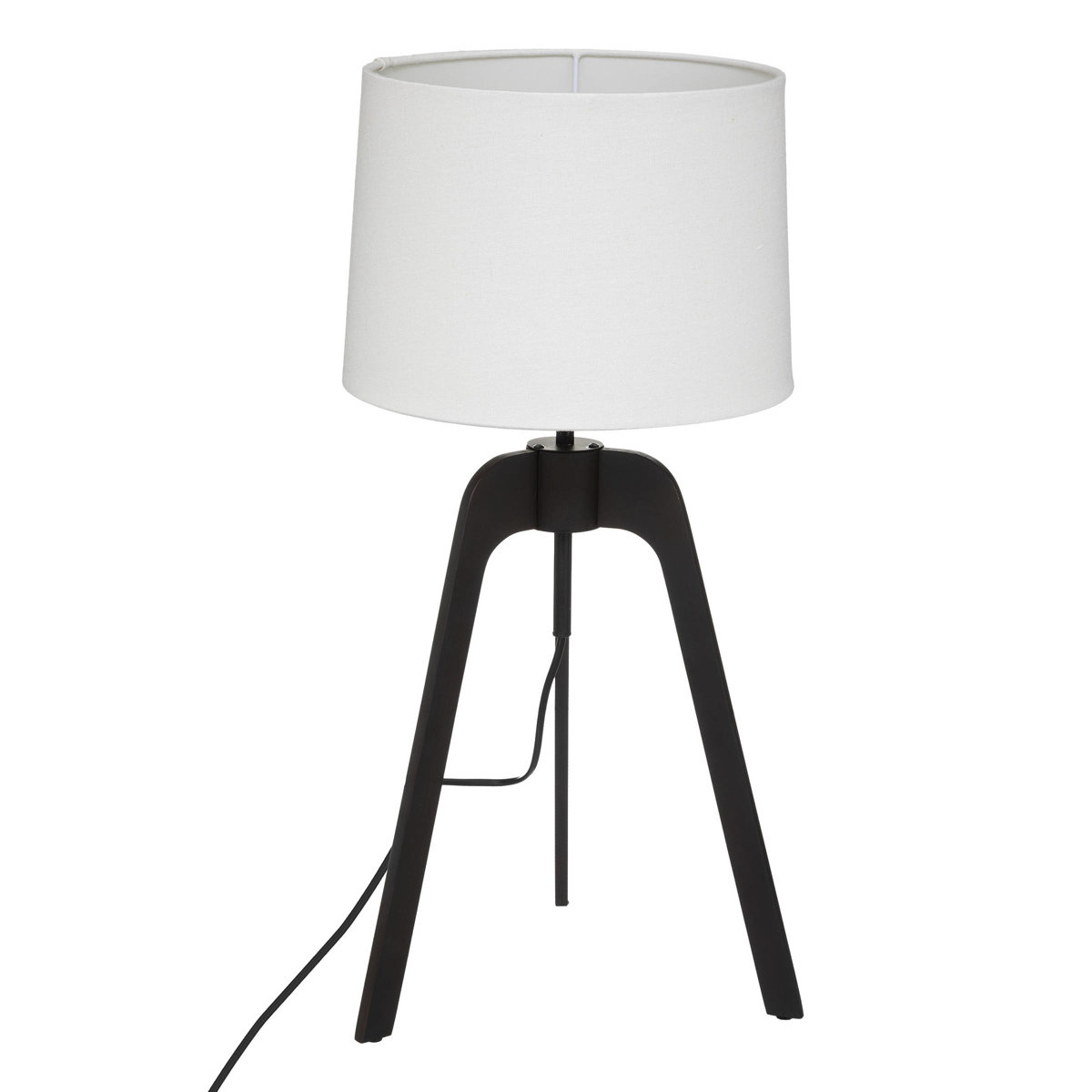 Atmosphera Stolní lampa ORI, bílé stínidlo, 58,5 cm bílá