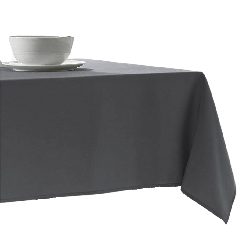 Today Obdélníkový ubrus MINIMAL, polyester, tmavě šedý, 150 x 250 cm antracitová