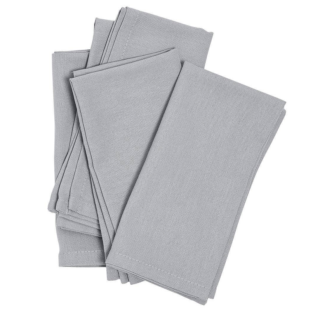 Today Látkové ubrousky UNI, bavlněné, šedá barva, 4 kusy, 40 x 40 cm šedá