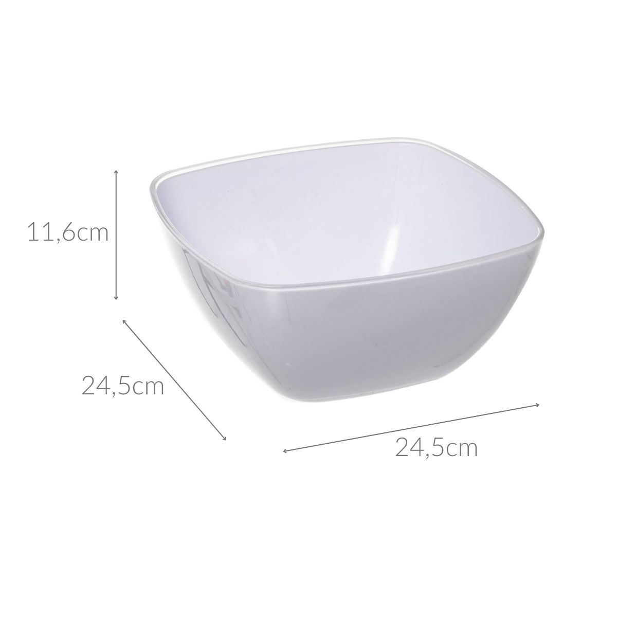 5five Simply Smart Miska na salát NOMAD, 3,9 L, šedá šedá