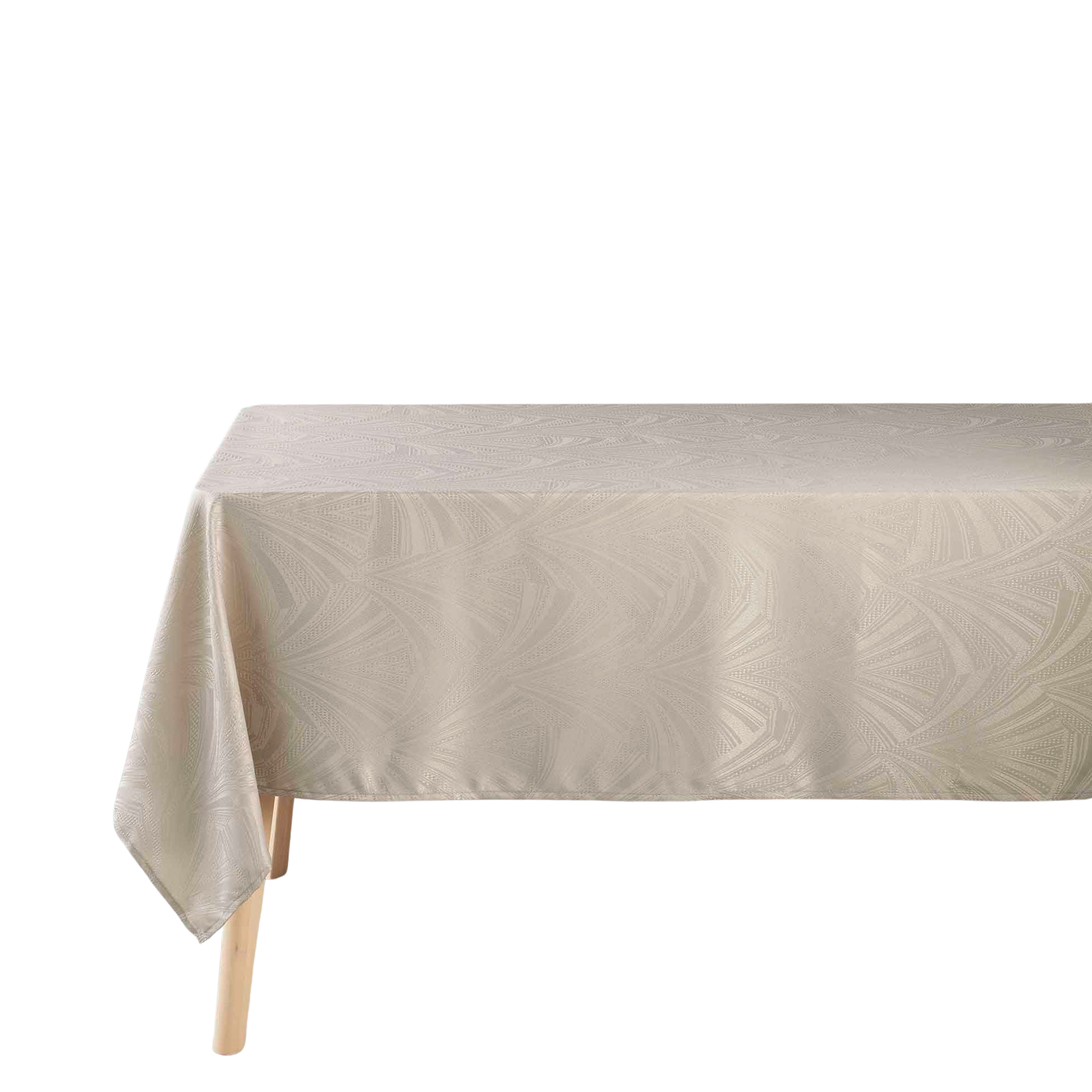 Douceur d'intérieur Žakárový ubrus LOLLY, obdélníkový, béžový, 140 x 240 cm béžová