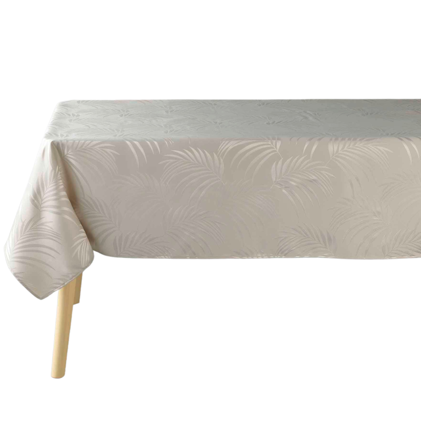 Douceur d'intérieur Žakárový ubrus PLUMETTE, obdélníkový, béžový, 140 x 240 cm béžová