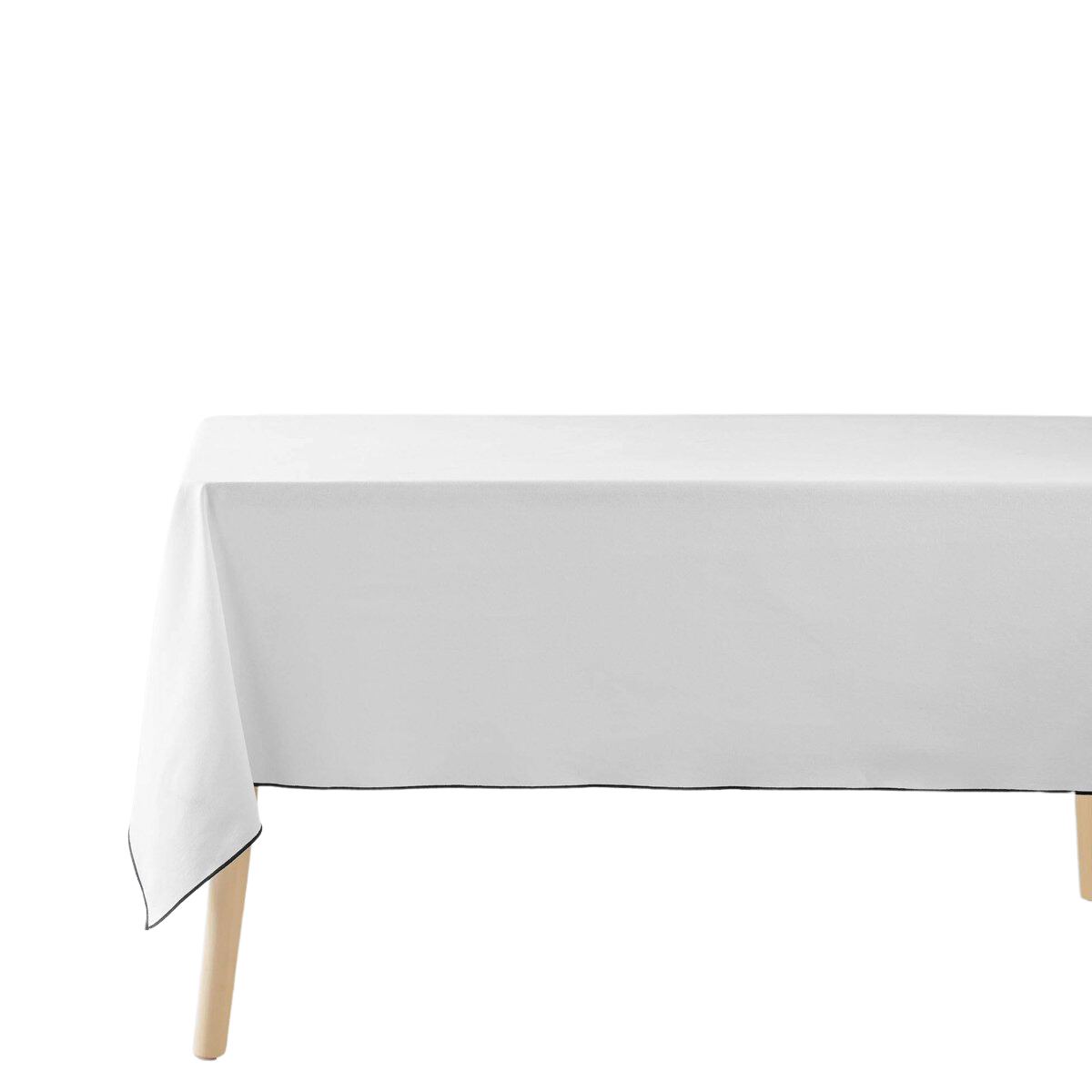 Douceur d'intérieur Bavlněný ubrus MISTRALINE, obdélníkový, bílý, 140 x 240 cm bílý