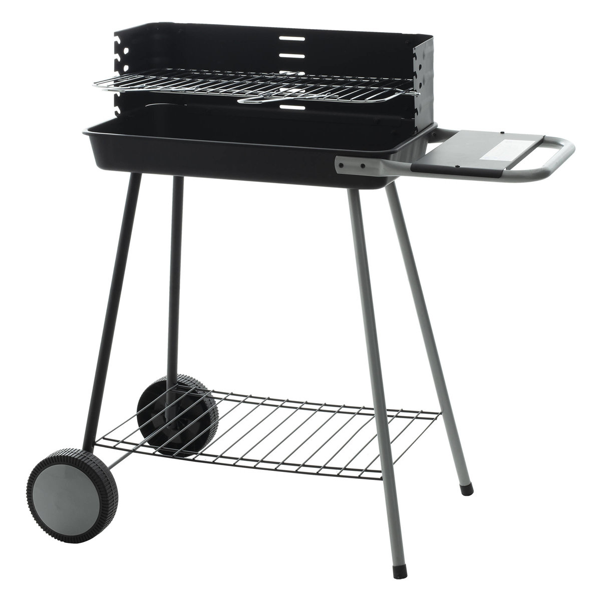 Intex Obdélníkový gril na kolečkách KARMILA, 79,5 x 45 x 84,5 cm, černý černá