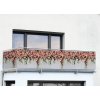 Balkonový kryt s růží, 5m x 85 cm, barevný
