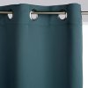 Zatemňovací závěs s kroužky, 140 x 260 cm, mořský modrý