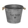 Zinkový květináč, vintage kbelík, ? 38 cm