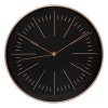 Moderní hodiny do obývacího pokoje Edith, nástěnné, černé, Ø 30 cm