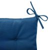 Podsedák na zahradní židle KORAI, voděodolný, odolný proti UV záření, 40 x 40 cm, modrý