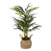 Umělá palma jako živá v pleteném květináči, výška 80 cm