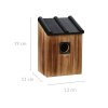 Ptačí budka, dřevěná, 19 cm
