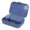 Lunchbox PASCAL READY MINI, sada 3 nádob a příbory, KOZIOL, modrý