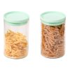 Sada dvou dóz na potraviny, 10 x 15 cm, mentolové víko, Kesper
