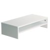 Podstavec pod monitor s poličkou, bílý, výš. 14 cm, Kesper