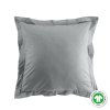 Povlak na polštář z organické bavlny BIOLINA, 63 x 63 cm, šedý