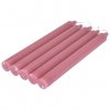 Sada vysokých svíček ESSENTIAL, 20 cm, růžová barva