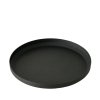 Tácky pod svíčky Mio, 3 kusy, černý mat