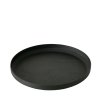 Tácky pod svíčky Mio, 3 kusy, černý mat