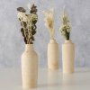 Dřevěná váza se sušenými kyticemi Faya, 30 cm