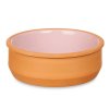 Hliněná nádoba, miska s glazovaným vnitřkem, růžová, 6 ks