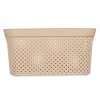 Plastový úložný koš, 10l, béžový