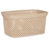 Plastový úložný koš, 10l, béžový