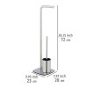 Stojan na toaletní papír a WC štětku, matová ocel, IRIA, WENKO