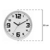 Nástěnné hodiny s tichým mechanismem SILENCE, Ø 30 cm