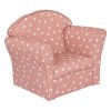 Židle pro dítě CLASSIC, se srdíčky, pudrově růžová