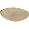 Zlatý dekorační tác o neregulačním tvaru, 22 x 20 cm