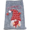 Home Styling Collection Vánoční pytel na dárky se skřítkem, 12 x 14,5 cm