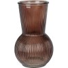 Home Styling Collection Váza ze žebrovaného skla, 20 cm