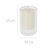 Svíčka led ve skle, bílá