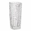 Čtvercová váza s křišťálovým vzorem, 15 cm
