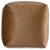 Sametový taburet, 30 x 30 cm, hnědý