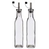 Láhve s dávkovačem na olivový olej a ocet, 300 ml, 2 ks,
