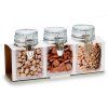 Skleněné dózy na koření, 3 ks, 250 ml