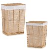 Sada proutěných košů s víkem, 2 ks