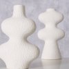 Bílá váza ETASO, organický tvar, 2 ks