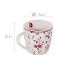 Hrnek na čaj s motivem lesních jahod EMILY, 250 ml, vícebarevný