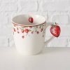 Hrnek na čaj s motivem lesních jahod EMILY, 250 ml, keramika