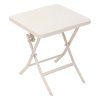 Zahradní skládácí stolek GREENSBORO, 40 x 40 cm, bílý