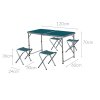 Turistický stůl OTANO + 4 stolky, mořský modrý